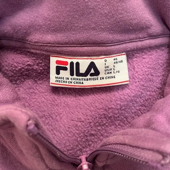 Fila Lavender Quarter-Zip Pullover - Picture 2 of 6